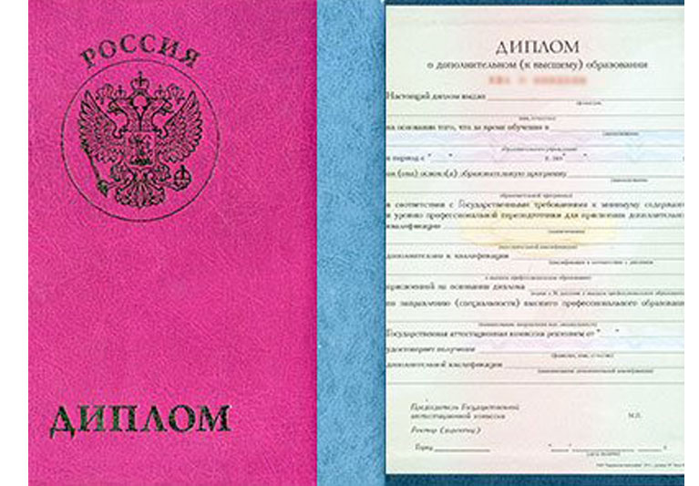 Диплом о дополнительном образовании Диплом о дополнительном образовании